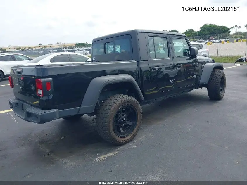 2020 Jeep Gladiator Sport 4X4 VIN: 1C6HJTAG3LL202161 Lot: 42624021