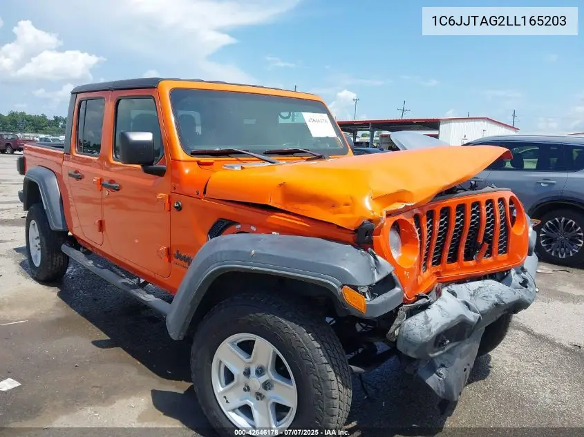 2020 Jeep Gladiator Sport S 4X4 VIN: 1C6JJTAG2LL165203 Lot: 42646178