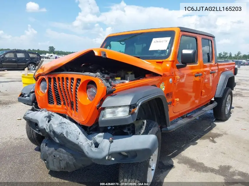 2020 Jeep Gladiator Sport S 4X4 VIN: 1C6JJTAG2LL165203 Lot: 42646178