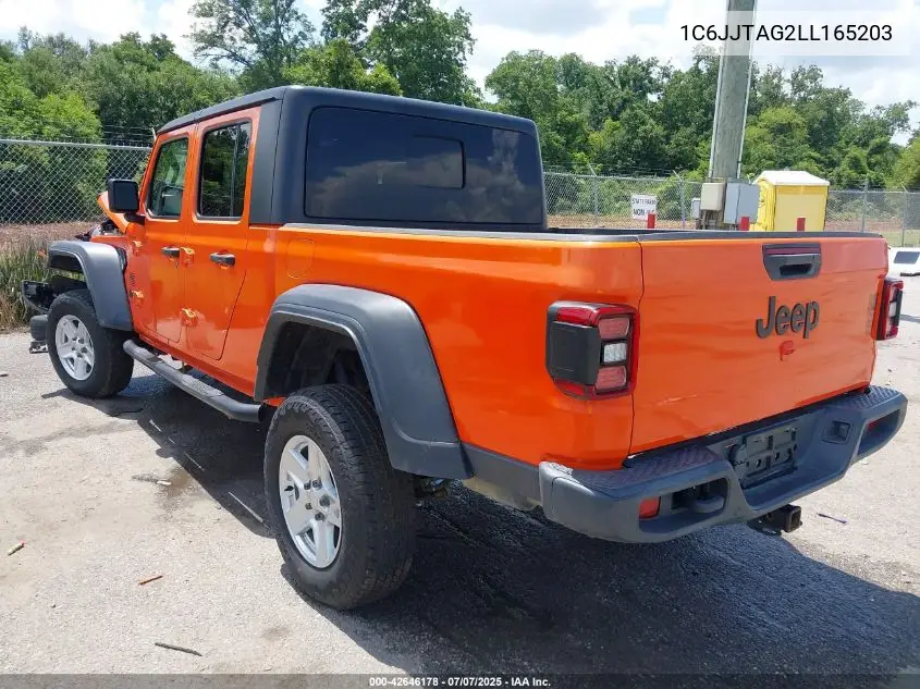 2020 Jeep Gladiator Sport S 4X4 VIN: 1C6JJTAG2LL165203 Lot: 42646178