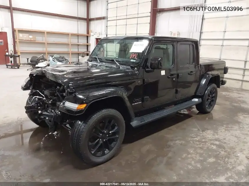 2021 Jeep Gladiator High Altitude 4X4 VIN: 1C6HJTFG0ML503996 Lot: 42217341