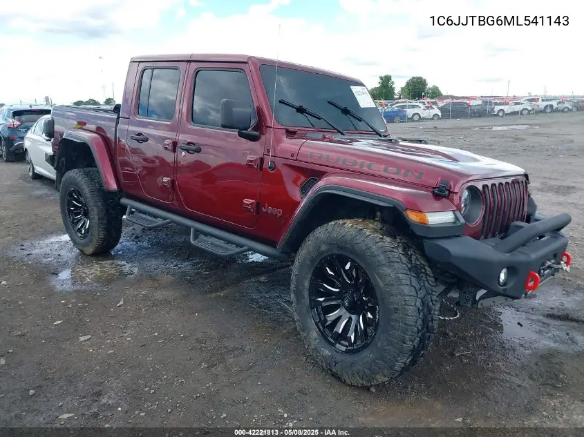 2021 Jeep Gladiator Rubicon 4X4 VIN: 1C6JJTBG6ML541143 Lot: 42221813