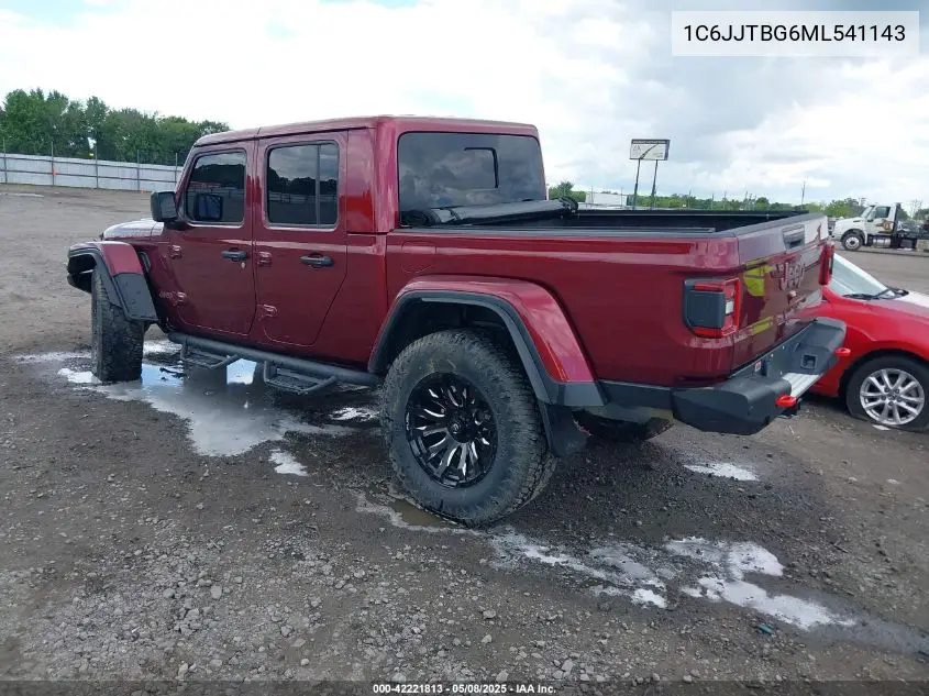 2021 Jeep Gladiator Rubicon 4X4 VIN: 1C6JJTBG6ML541143 Lot: 42221813