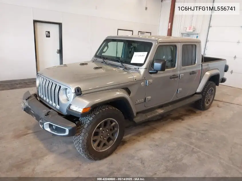 2021 Jeep Gladiator Overland 4X4 VIN: 1C6HJTFG1ML556741 Lot: 42240680