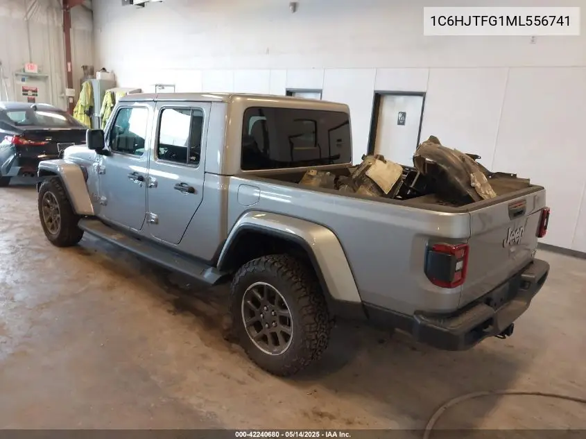 2021 Jeep Gladiator Overland 4X4 VIN: 1C6HJTFG1ML556741 Lot: 42240680