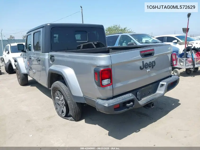 2021 Jeep Gladiator California Edition 4X4 VIN: 1C6HJTAG0ML572629 Lot: 42549981