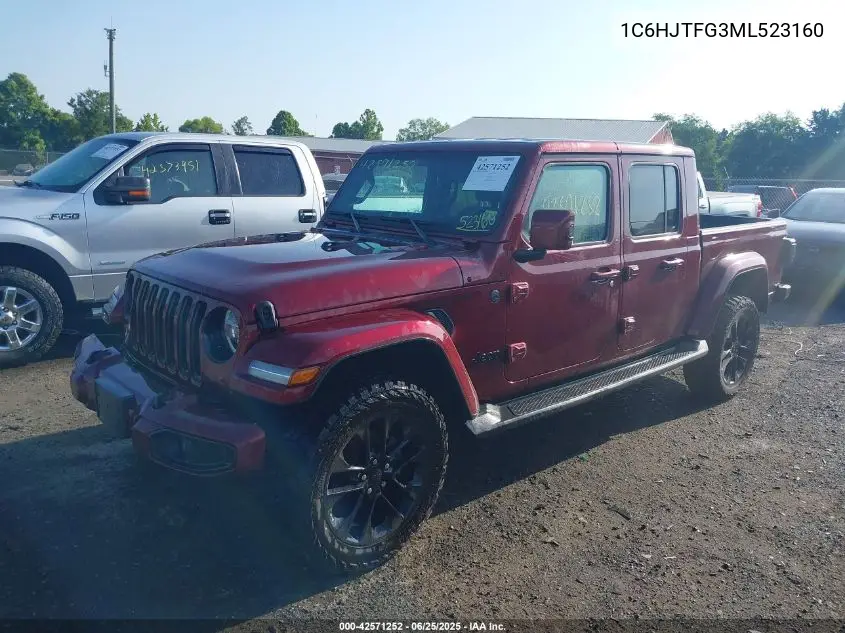 2021 Jeep Gladiator High Altitude 4X4 VIN: 1C6HJTFG3ML523160 Lot: 42571252