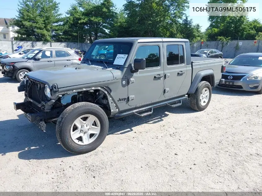 2021 Jeep Gladiator Sport S 4X4 VIN: 1C6HJTAG9ML506175 Lot: 42593943