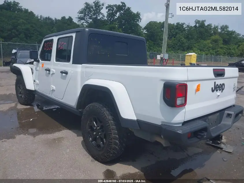 2021 Jeep Gladiator Willys 4X4 VIN: 1C6HJTAG2ML582014 Lot: 42646160