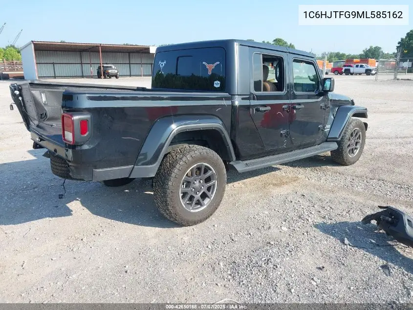 2021 Jeep Gladiator Overland 4X4 VIN: 1C6HJTFG9ML585162 Lot: 42650168