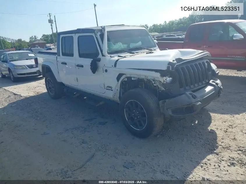 2021 Jeep Gladiator Sport VIN: 1C6HJTAG0ML523351 Lot: 42653040