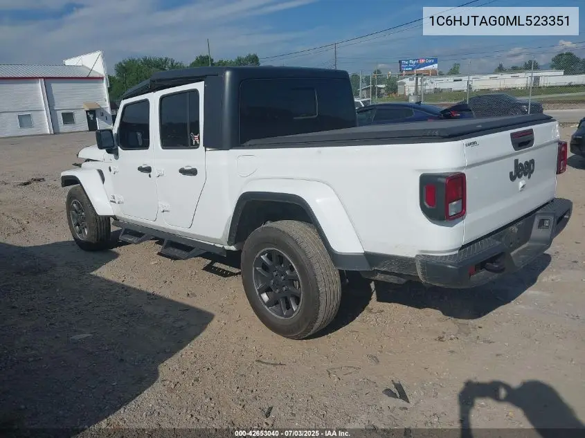 2021 Jeep Gladiator Sport VIN: 1C6HJTAG0ML523351 Lot: 42653040