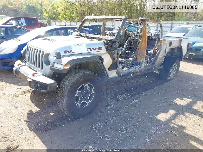 2022 Jeep Gladiator Mojave 4X4 VIN: 1C6JJTEG0NL118085 Lot: 41984137