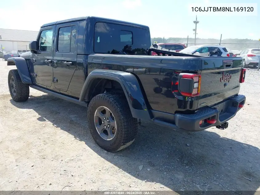 2022 Jeep Gladiator Rubicon 4X4 VIN: 1C6JJTBM8NL169120 Lot: 42573845