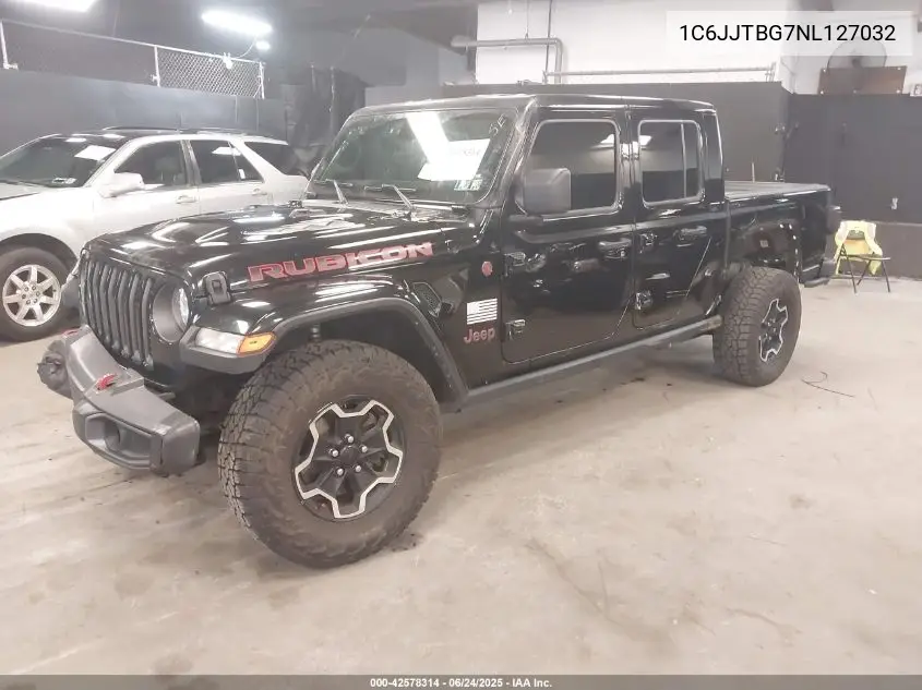 2022 Jeep Gladiator Rubicon 4X4 VIN: 1C6JJTBG7NL127032 Lot: 42578314