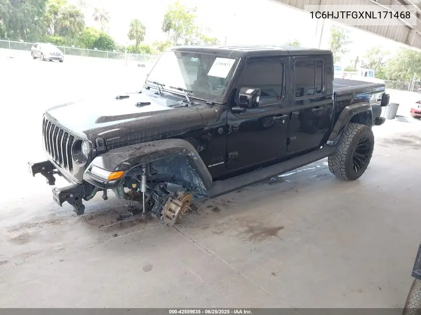 2022 Jeep Gladiator High Altitude 4X4 VIN: 1C6HJTFGXNL171468 Lot: 42589835