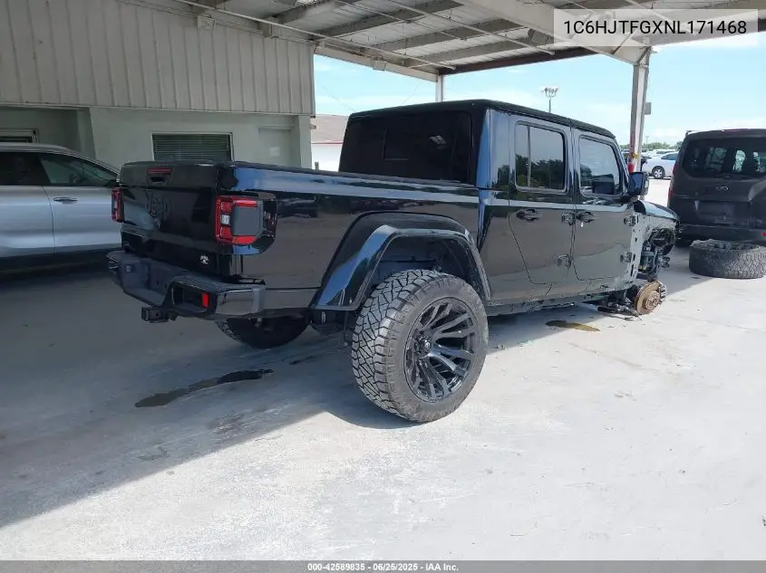 2022 Jeep Gladiator High Altitude 4X4 VIN: 1C6HJTFGXNL171468 Lot: 42589835