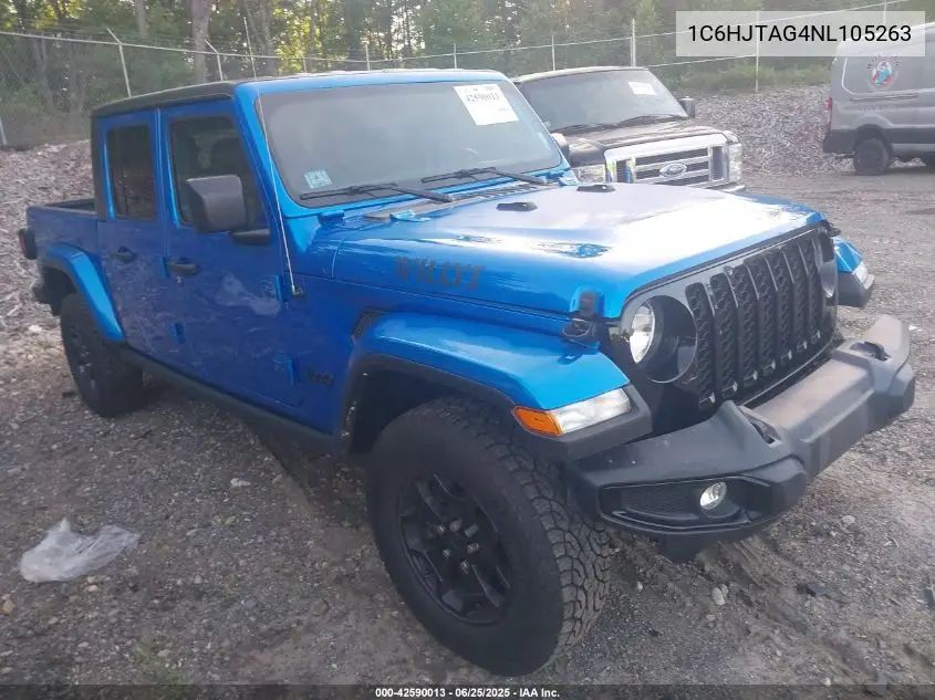 2022 Jeep Gladiator Willys Sport 4X4 VIN: 1C6HJTAG4NL105263 Lot: 42590013