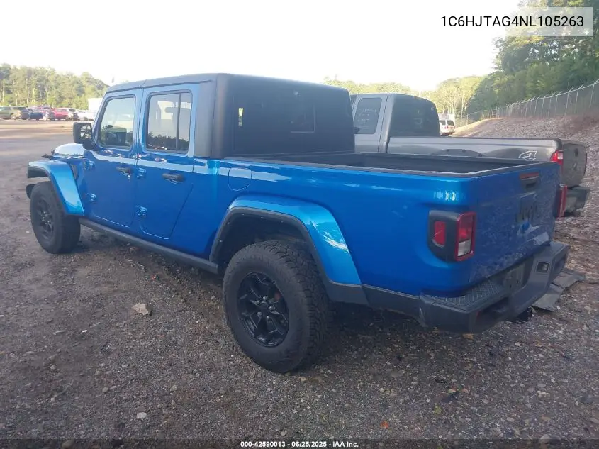2022 Jeep Gladiator Willys Sport 4X4 VIN: 1C6HJTAG4NL105263 Lot: 42590013