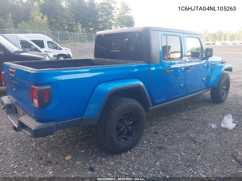 2022 Jeep Gladiator Willys Sport 4X4 VIN: 1C6HJTAG4NL105263 Lot: 42590013