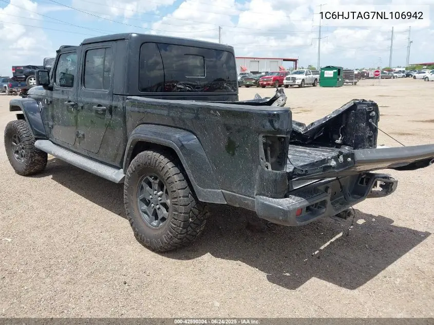 2022 Jeep Gladiator Texas Trail 4X4 VIN: 1C6HJTAG7NL106942 Lot: 42590304