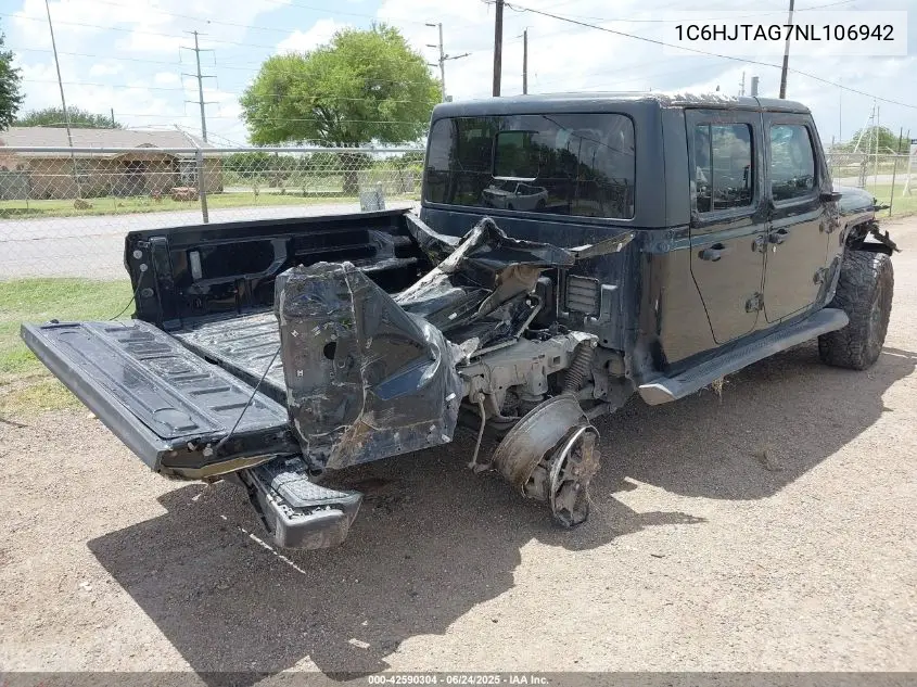 2022 Jeep Gladiator Texas Trail 4X4 VIN: 1C6HJTAG7NL106942 Lot: 42590304