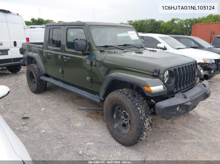 2022 Jeep Gladiator Sport S 4X4 VIN: 1C6HJTAG1NL105124 Lot: 42601707