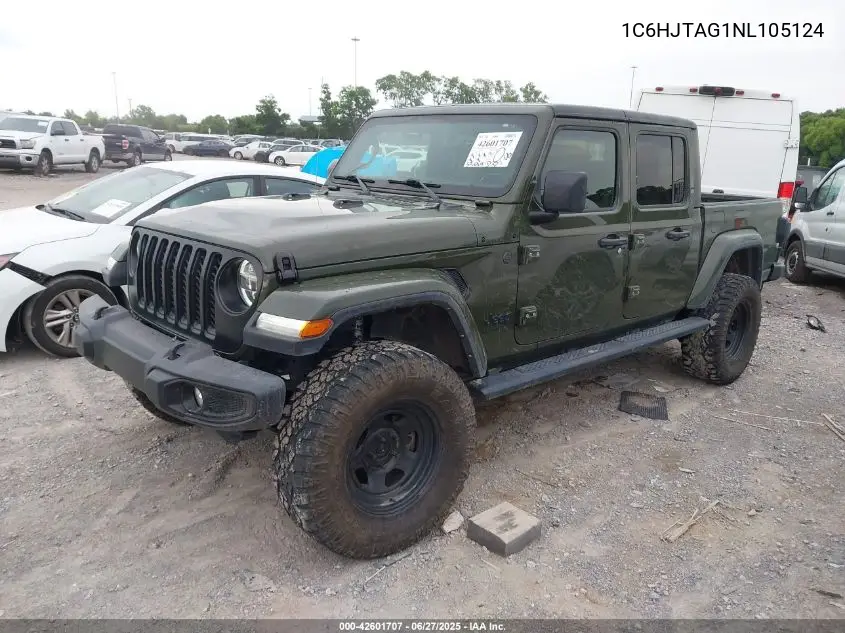2022 Jeep Gladiator Sport S 4X4 VIN: 1C6HJTAG1NL105124 Lot: 42601707