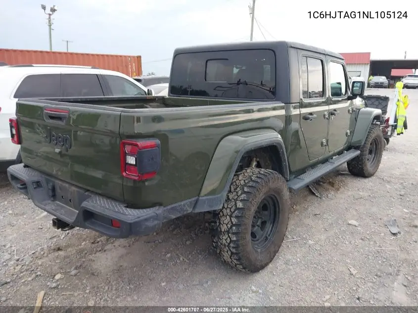 2022 Jeep Gladiator Sport S 4X4 VIN: 1C6HJTAG1NL105124 Lot: 42601707