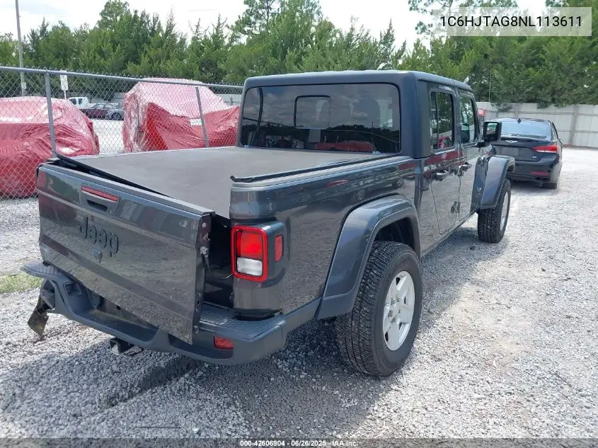 2022 Jeep Gladiator Sport S 4X4 VIN: 1C6HJTAG8NL113611 Lot: 42606904