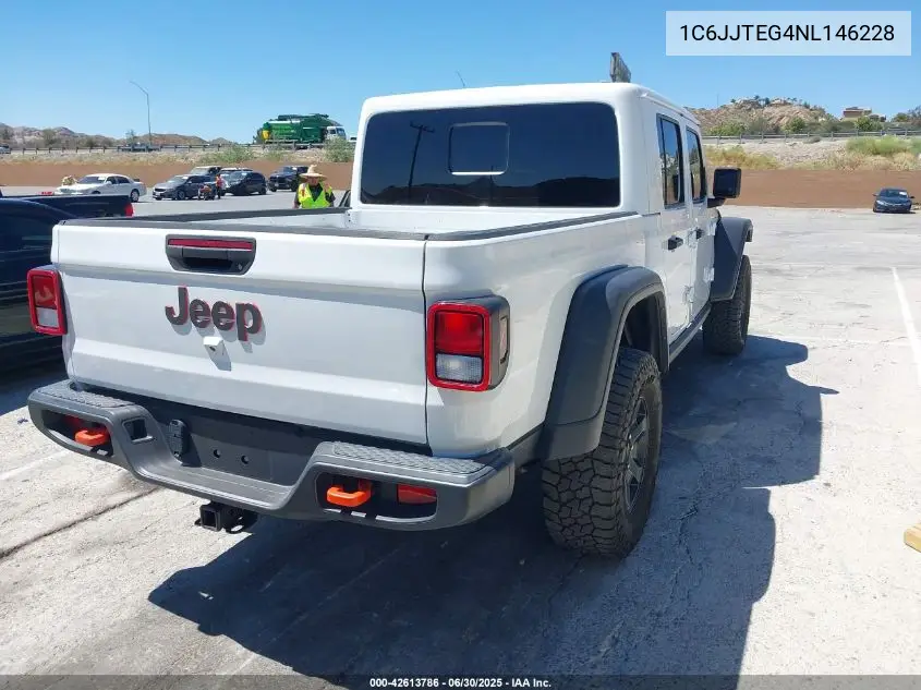 2022 Jeep Gladiator Mojave 4X4 VIN: 1C6JJTEG4NL146228 Lot: 42613786