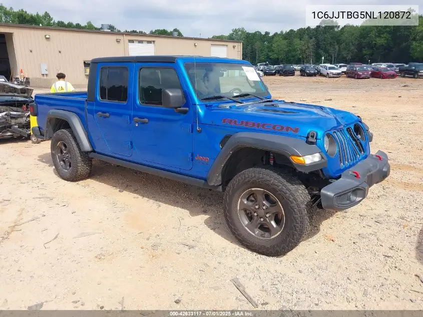 2022 Jeep Gladiator Rubicon VIN: 1C6JJTBG5NL120872 Lot: 42633117