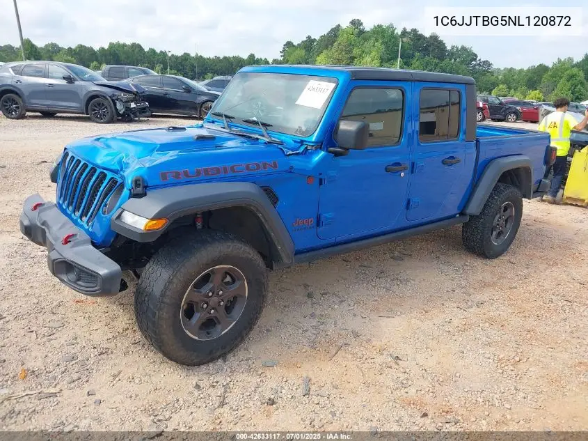 2022 Jeep Gladiator Rubicon VIN: 1C6JJTBG5NL120872 Lot: 42633117