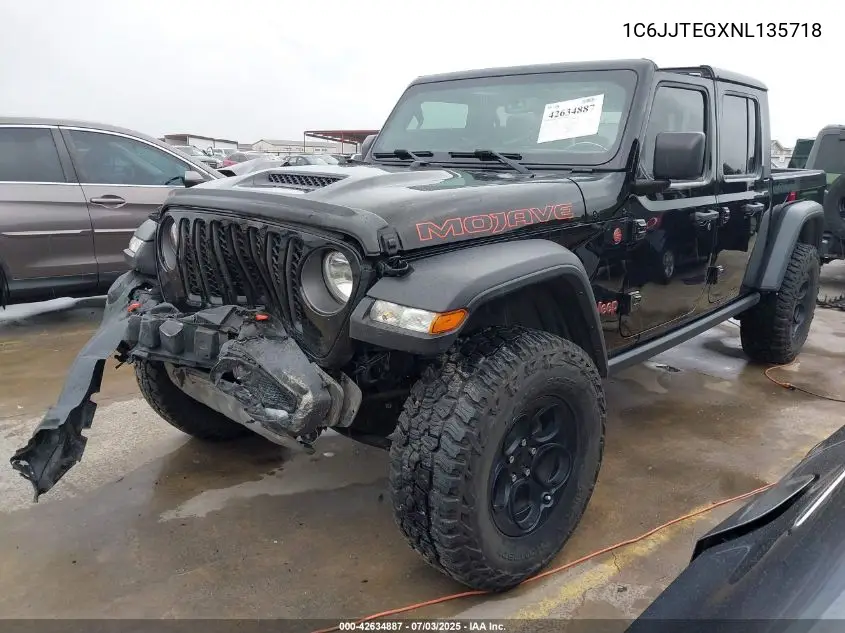2022 Jeep Gladiator Mojave VIN: 1C6JJTEGXNL135718 Lot: 42634887