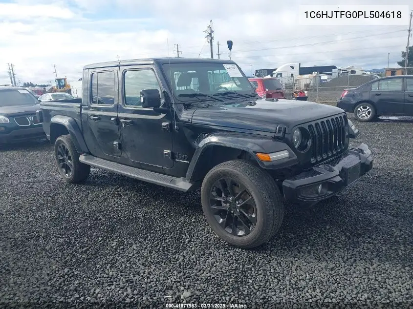 2023 Jeep Gladiator High Altitude 4X4 VIN: 1C6HJTFG0PL504618 Lot: 41877983
