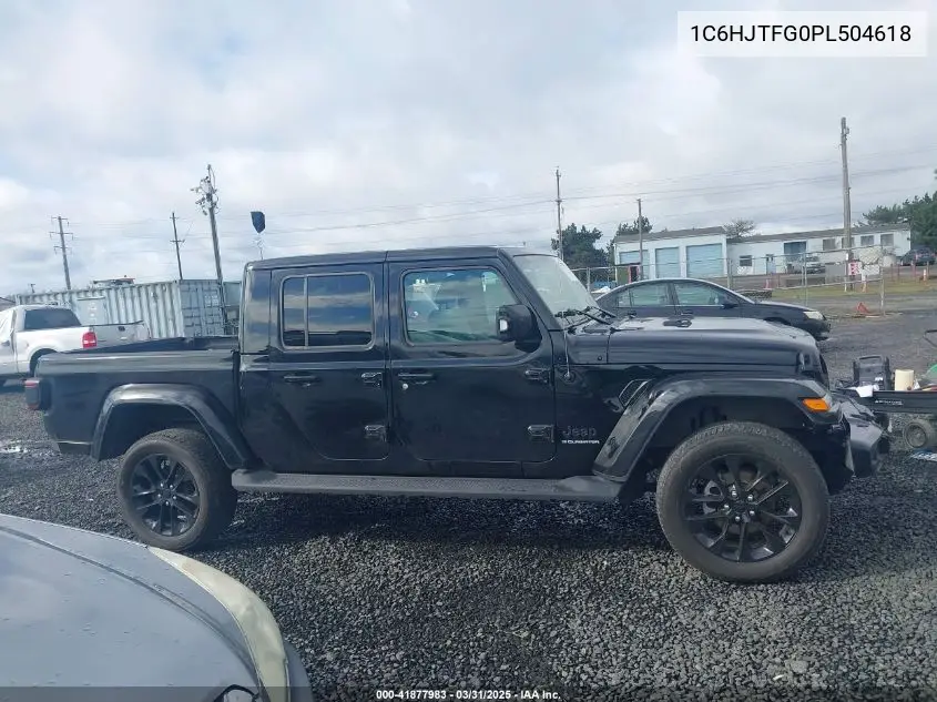 2023 Jeep Gladiator High Altitude 4X4 VIN: 1C6HJTFG0PL504618 Lot: 41877983