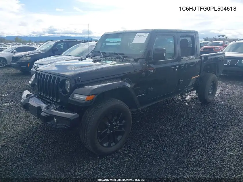 2023 Jeep Gladiator High Altitude 4X4 VIN: 1C6HJTFG0PL504618 Lot: 41877983