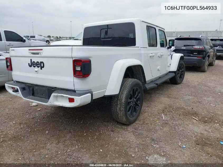 2023 Jeep Gladiator High Altitude 4X4 VIN: 1C6HJTFG0PL564933 Lot: 42495628