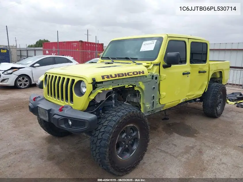 2023 Jeep Gladiator Rubicon VIN: 1C6JJTBG6PL530714 Lot: 42541519