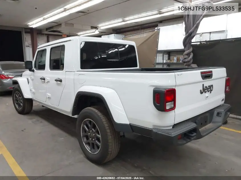 2023 Jeep Gladiator Overland VIN: 1C6HJTFG9PL533535 Lot: 42620652