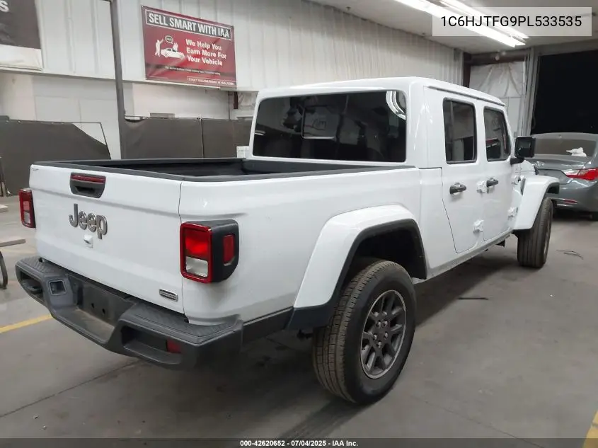 2023 Jeep Gladiator Overland VIN: 1C6HJTFG9PL533535 Lot: 42620652