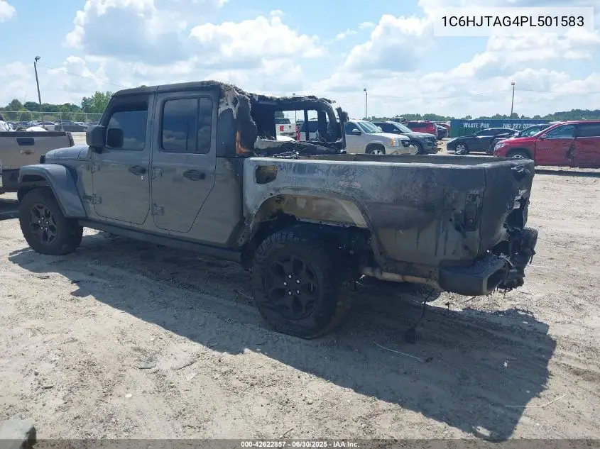 2023 Jeep Gladiator Willys 4X4 VIN: 1C6HJTAG4PL501583 Lot: 42622857