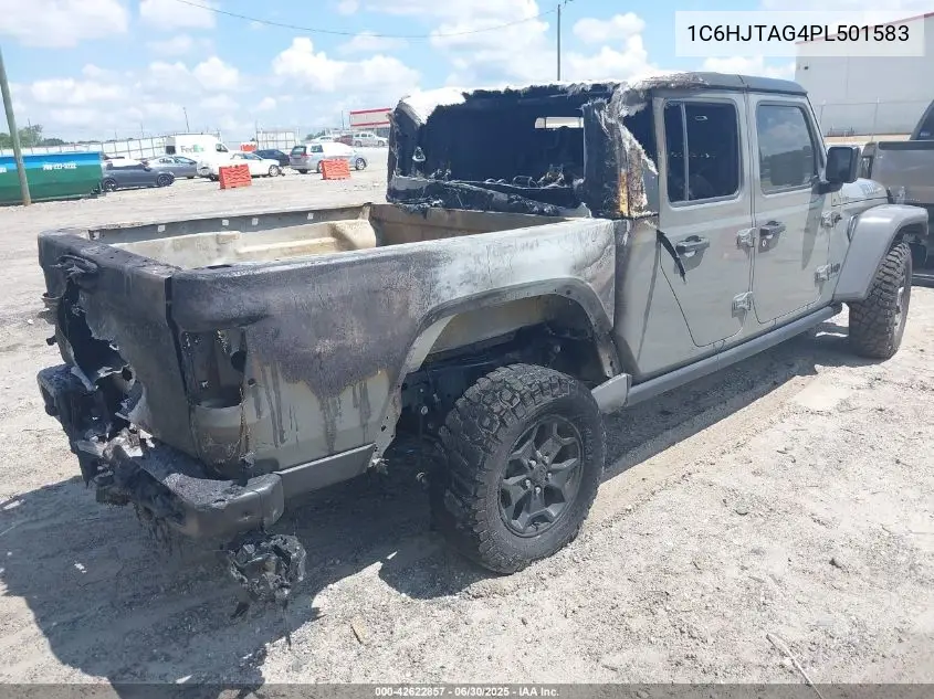 2023 Jeep Gladiator Willys 4X4 VIN: 1C6HJTAG4PL501583 Lot: 42622857