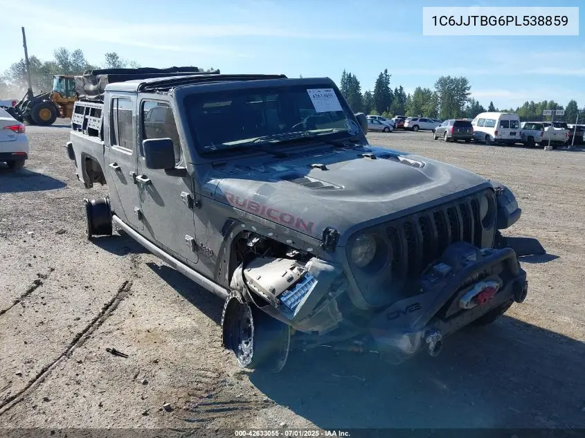 2023 Jeep Gladiator Rubicon 4X4 VIN: 1C6JJTBG6PL538859 Lot: 42633055