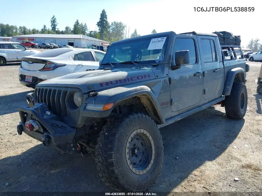 2023 Jeep Gladiator Rubicon 4X4 VIN: 1C6JJTBG6PL538859 Lot: 42633055