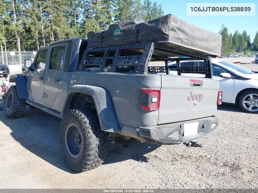 2023 Jeep Gladiator Rubicon 4X4 VIN: 1C6JJTBG6PL538859 Lot: 42633055