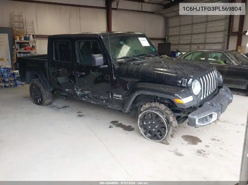 2023 Jeep Gladiator Overland 4X4 VIN: 1C6HJTFG3PL569804 Lot: 42646695