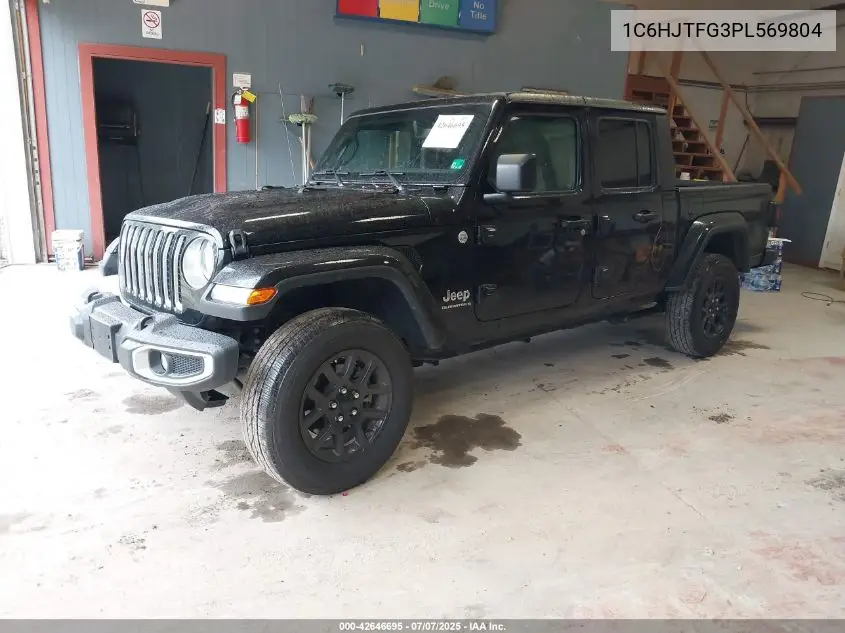 2023 Jeep Gladiator Overland 4X4 VIN: 1C6HJTFG3PL569804 Lot: 42646695