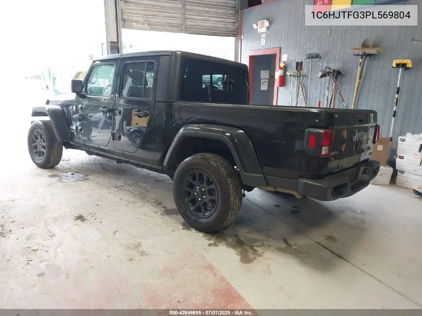 2023 Jeep Gladiator Overland 4X4 VIN: 1C6HJTFG3PL569804 Lot: 42646695