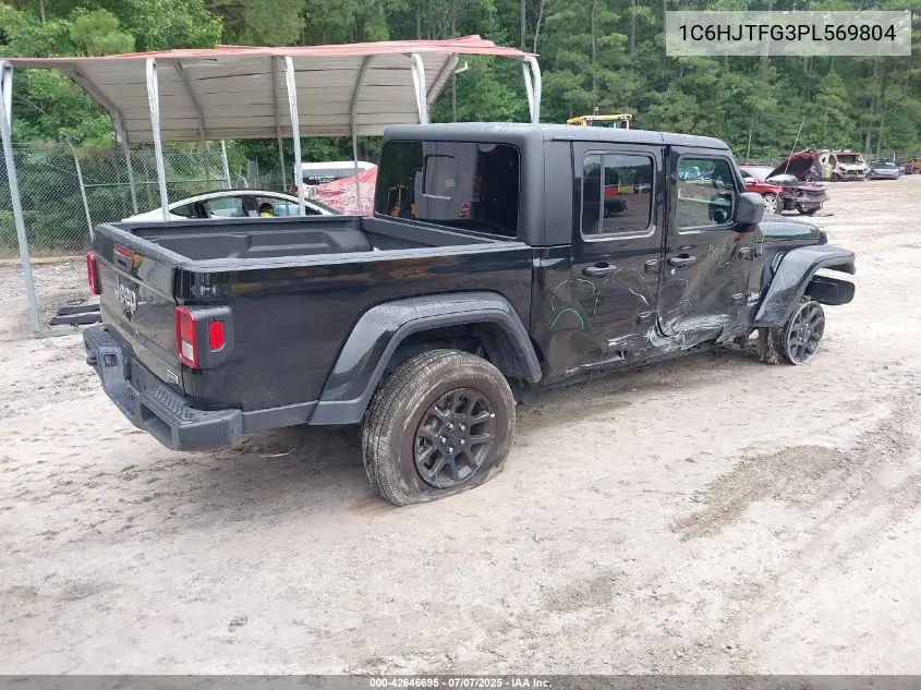 2023 Jeep Gladiator Overland 4X4 VIN: 1C6HJTFG3PL569804 Lot: 42646695